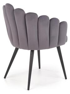 Halmar K410 stolička šedá velvet