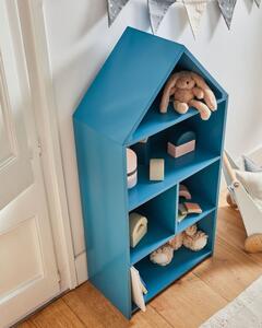 Modrá detská knižnica Kave Home Celeste, 50 x 105 cm