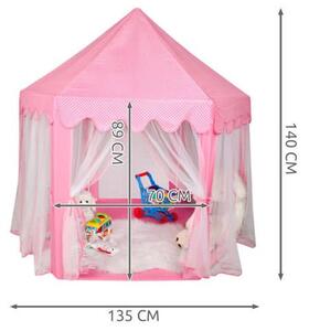 Ružový stan pre deti N6104