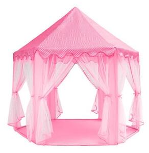 Ružový stan pre deti N6104