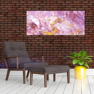 Obraz - Ružová abstrakcia (120x50 cm)