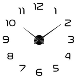 Nástenné hodiny 60-130cm čierne