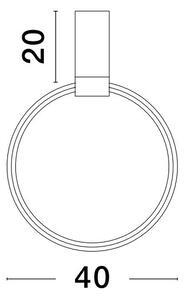 LED luster Garve 40 biele – Biela