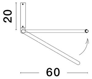 LED luster Garve 60 čierne – Čierna