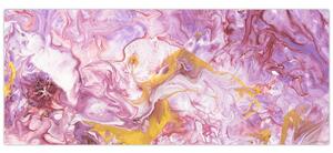 Obraz - Ružová abstrakcia (120x50 cm)