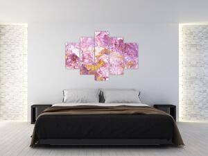 Obraz - Ružová abstrakcia (150x105 cm)