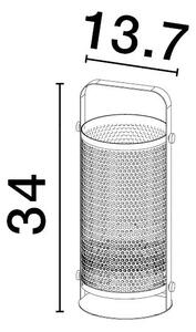 Rustikálna stolová lampa Ian – E27