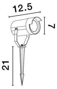 Vonkajšia záhradná lampa Kimiko – GU10