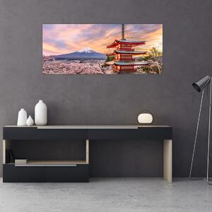 Obraz - Fudži, Japonsko (120x50 cm)