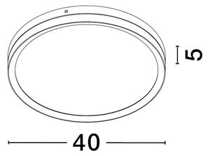 LED stropné svietidlo Cantria 40