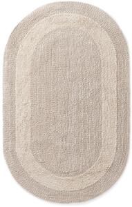 Kúpeľňový koberček Javo Cotton béžový ovál