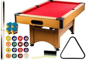 GamesPlanet® biliardový stôl TRENDLINE, 6ft, červený