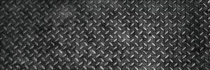 DIMEX | Fototapeta do kuchyne Kovová plošina KI-180-068 | 180 x 60 cm | čierna, metalická