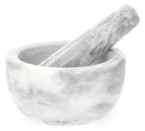 Mažiar MARBLE mramorový, sivý 812021