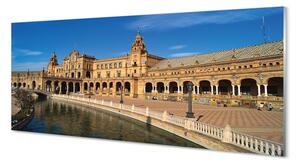 Sklenený obraz Spain Old Market City 120x60 cm 4 Prívesky