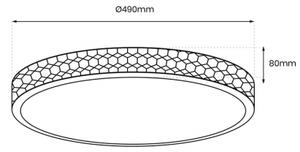 LED Stropné svietidlo SHINY LED/34W/230V zlatá