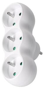 SOLIGHT Zásuvka rozbočovacia 3 x 10A/230V, biela