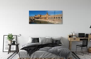 Sklenený obraz Spain Old Market City 120x60 cm 4 Prívesky
