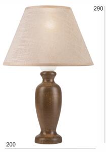 Stolná lampa AMFORA 1xE27/60W/230V tmavohnedá/buk