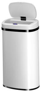 Automatický bezdotykový odpadkový kôš 60 l – biely