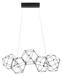 LED luster Nebula 84 čierne – Čierna