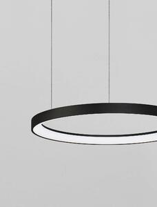 Moderný LED luster Pertino 58 2700K čierne – Čierna