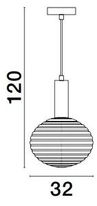 Dizajnový luster na lanku Allen 32 – E27