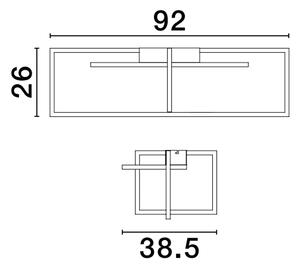 Dizajnové stropné svietidlo Clea 2 biele – Biela