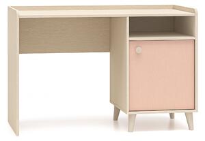 Písací stôl dzieciece Marla 120 cm - piasek pustyni / Ružová / millenial pink