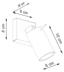 Sollux SL.1500 - Nástenné bodové svietidlo RING 1xGU10/10W/230V zelená