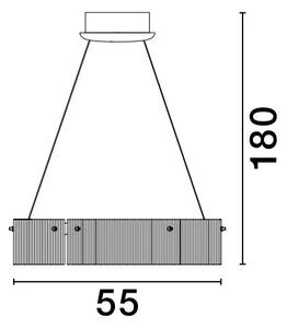 Luster na lanku Pauline 55 – LED