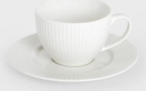 Šálka SIENA s podšálkou, biela 733284 240 ml
