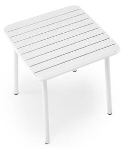 Halmar BOSCO KWADRAT stôl záhradný 70/70/76 cm, kov biely
