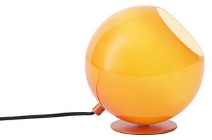 Retro stolná lampa oranžová so sklom - Mabel