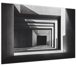 Obraz - Štvorcový tunel (90x60 cm)