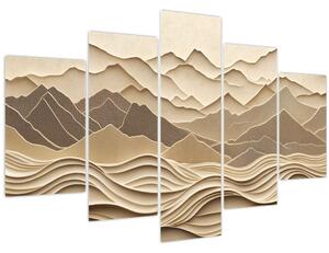 Obraz - 3D línia hôr (150x105 cm)