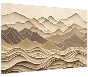 Obraz - 3D línia hôr (90x60 cm)