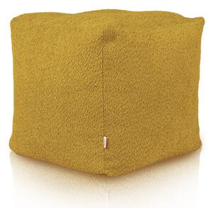 Taburetka Boucle horčičová