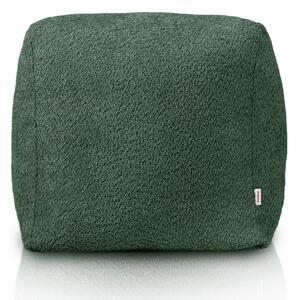 Taburetka Boucle tmavozelená