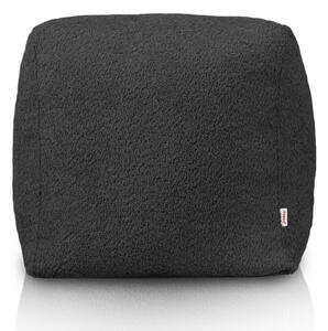 Taburetka Boucle čierna