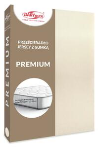 JERSEY PRESTIERADLO PREMIUM 90X200 CM SVETLOBÉŽOVÉ