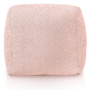 Taburetka Boucle púdrovo ružová