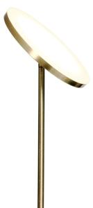 LED stmievateľná stojacia lampa NORA LED/25W/230V 2200/3000/4000K + LED/5W 3000K zlatá + diaľkové ovládanie