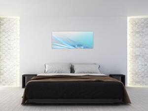 Obraz - Modrá kvapka (120x50 cm)