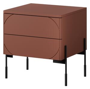 Nočný stolík Sonatia 45 cm - burgundová