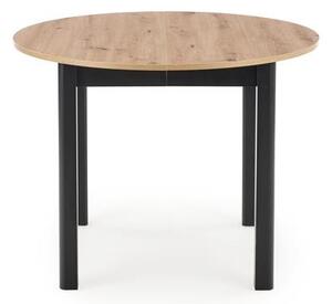 Halmar RINGO doska dub artisan, nohy - čierne (102-142x102x76 cm)