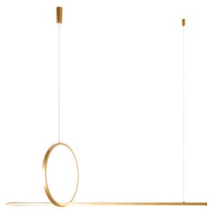 LED moderný luster Pelle-3 stmievateľné zlatá