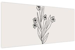 Obraz - Lúčny kvet N⁰1 (120x50 cm)