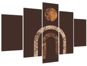 Obraz - Oranžové oblúky N⁰1 (150x105 cm)