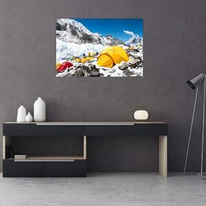 Obraz - Kempovanie v horách (90x60 cm)
